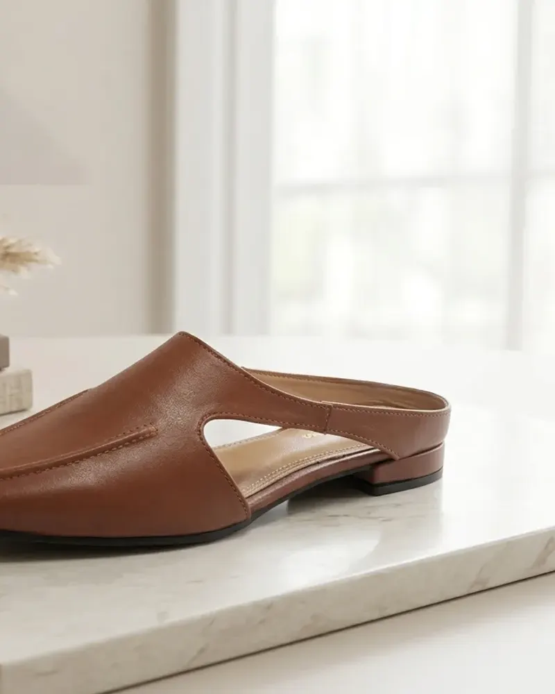 AARVIKA mules photographed in the studio