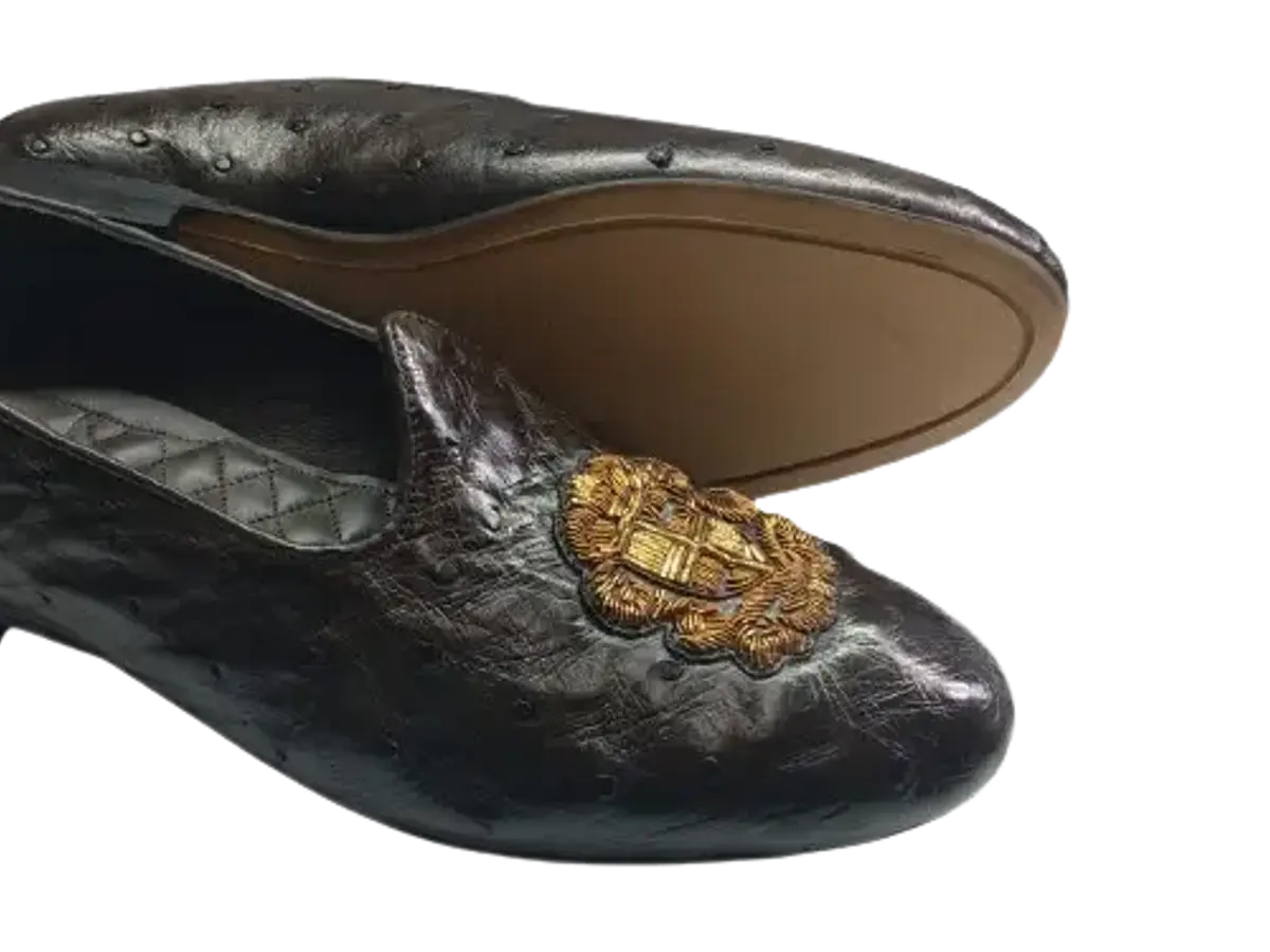 Noor Embroidered Juttis — Gold — view 2